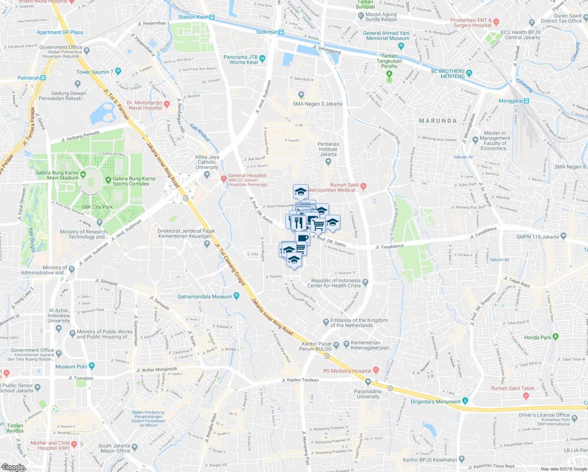 mapa ng kuningan Jakarta
