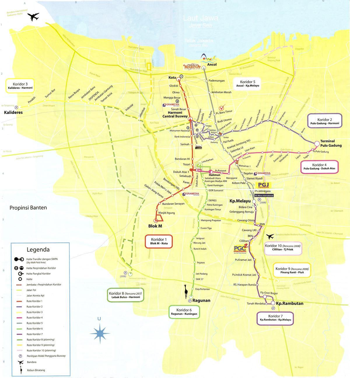 mapa ng mapa ancol Jakarta