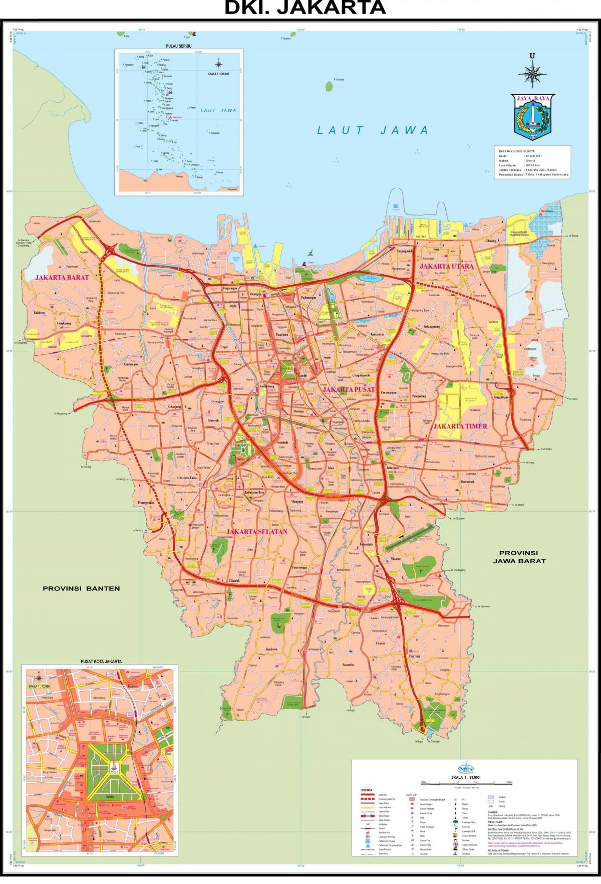 Jakarta mapa ng lungsod