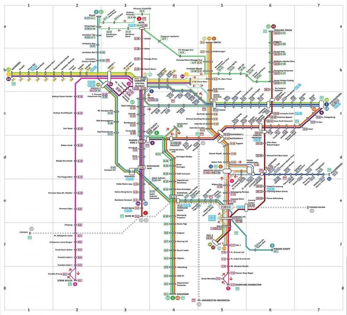 mapa ng trans Jakarta