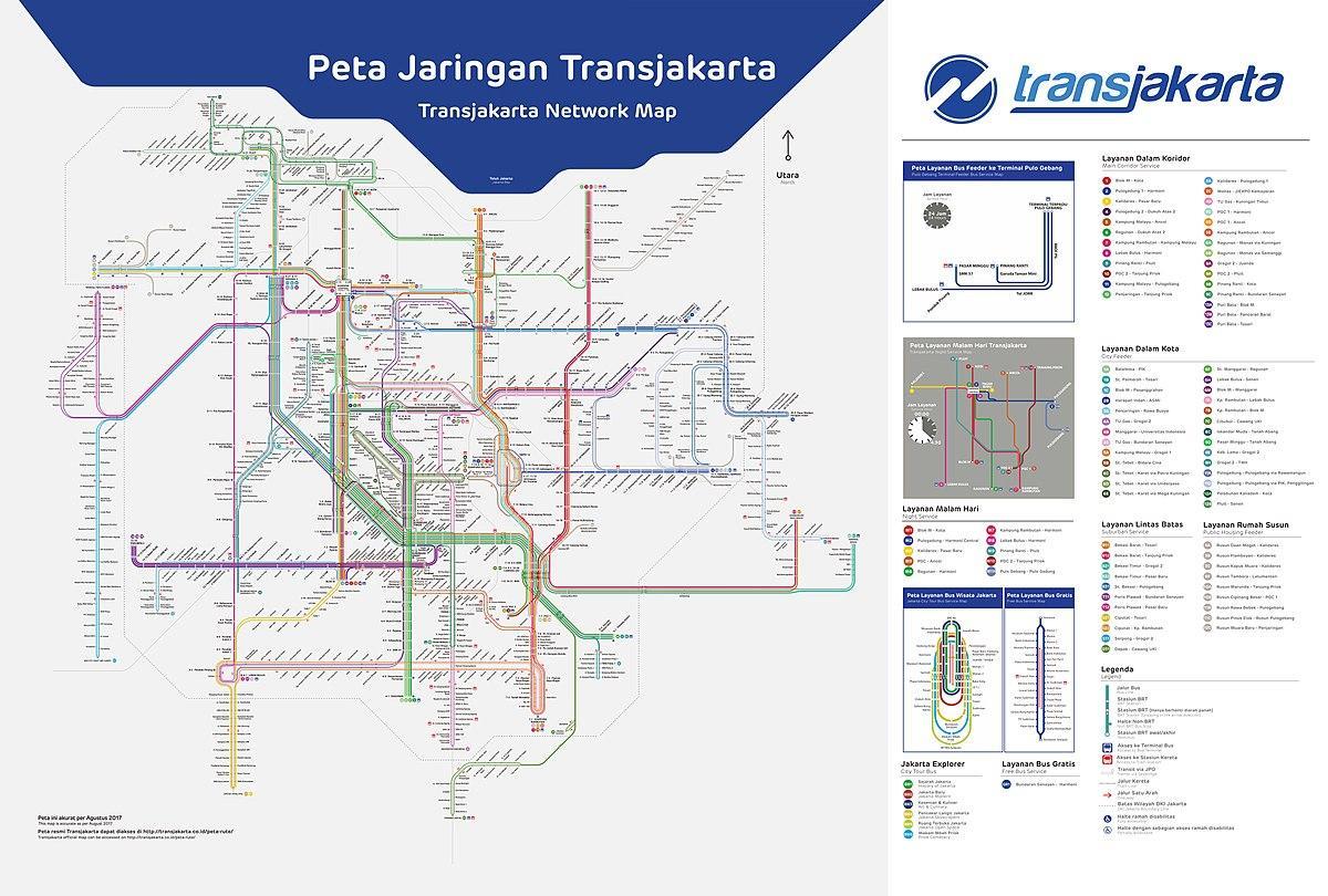 transJakarta ruta ng mapa