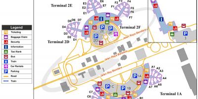Jakarta international airport mapa