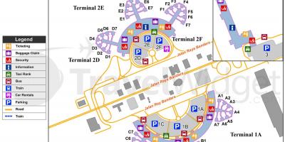 Soekarno hatta airport terminal mapa