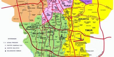 Mapa ng Jakarta atraksyon