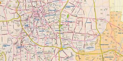 Mapa ng kalye Jakarta