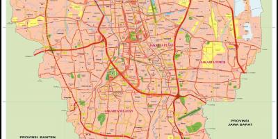 Jakarta mapa ng lungsod