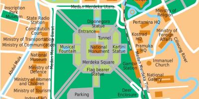 Mapa ng opisina Jakarta