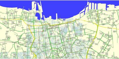 Mapa ng hilagang Jakarta